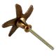 Golden Starfish Metal Knobs 